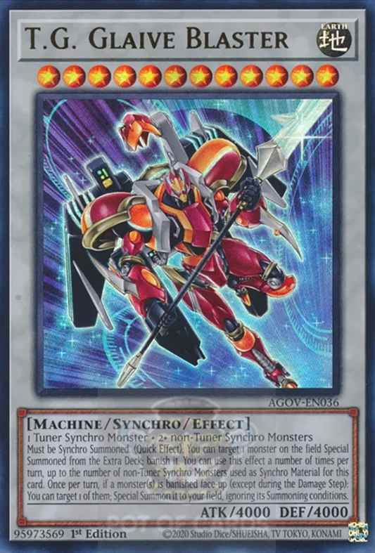 T.G. Glaive Blaster - AGOV-EN036 - Ultra Rare - 1st Edition