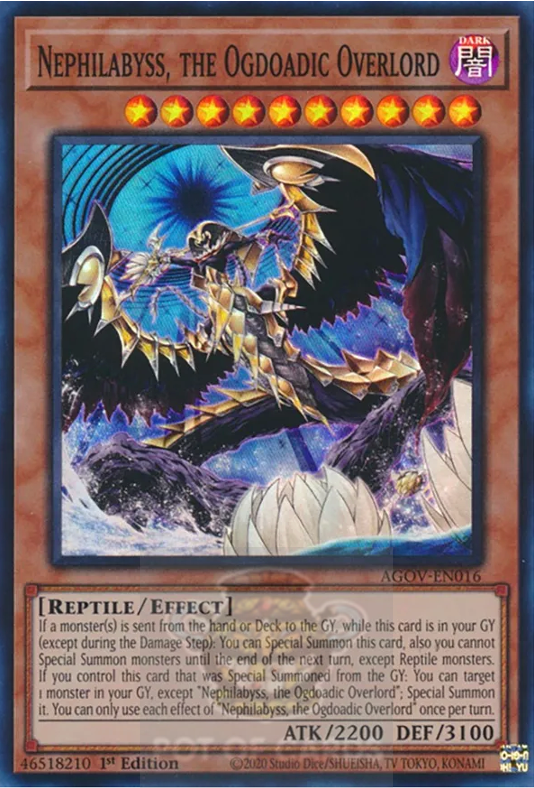 Nephilabyss, the Ogdoadic Overlord - AGOV-EN016 - Super Rare - 1st Edition