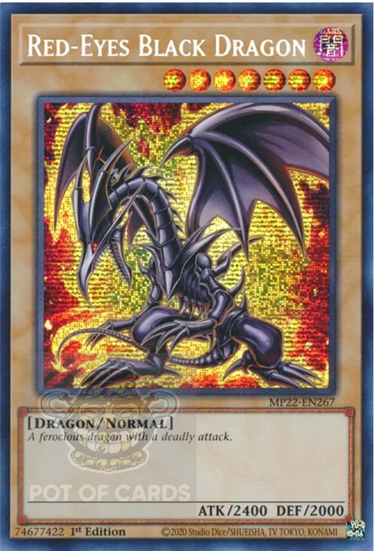 Red-Eyes Black Dragon Prismatic Secret Rare -MP22-EN267- 1st Edition