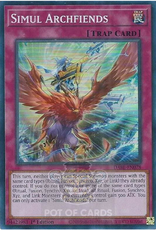 Simul Archfiends -DABL-EN078- Super Rare 1st Edition