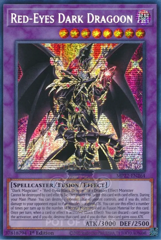 Red-Eyes Dark Dragoon - MP22-EN264 - Prismatic Secret Rare 1st Edition