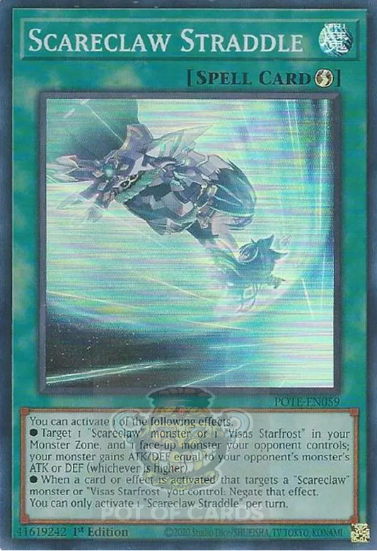 Scareclaw Straddle -POTE-EN059- Super Rare 1st Edition