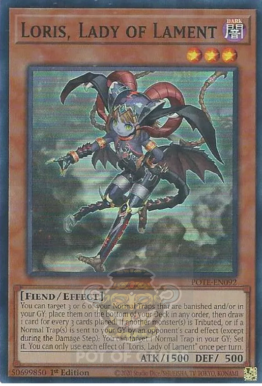Loris, Lady of Lament -POTE-EN092- Super Rare 1st Edition