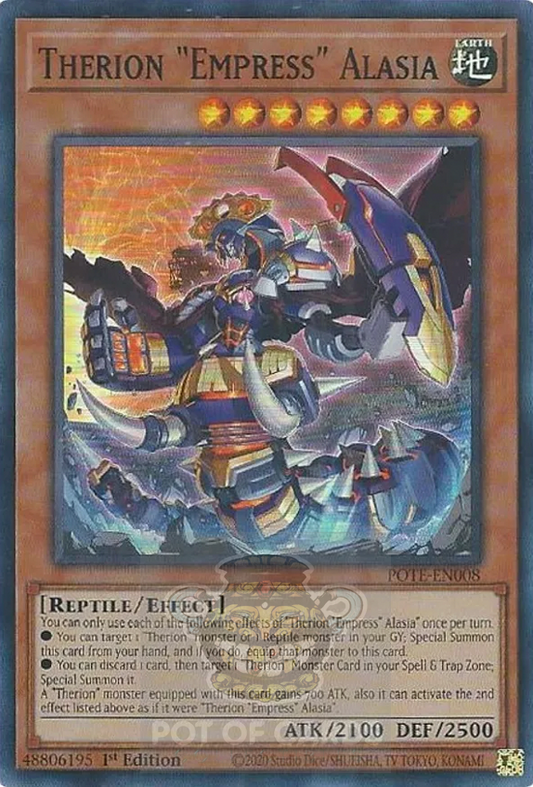 Therion Empress Alasia -POTE-EN008- Super Rare 1st Edition