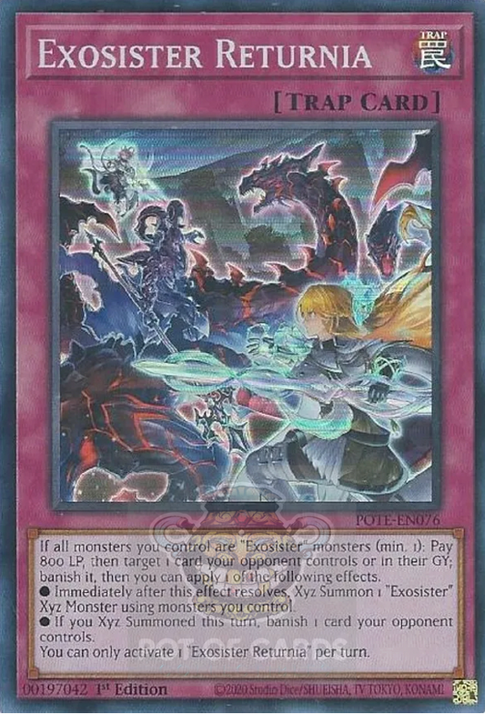 Exosister Returnia -POTE-EN076- Super Rare 1st Edition