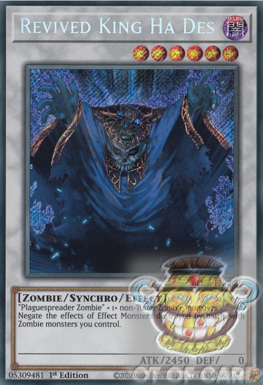 Revived King Ha Des -BLCR-EN082- Secret Rare 1st Edition