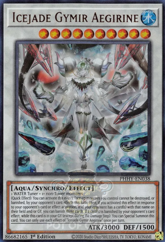 Icejade Gymir Aegirine -PHHY-EN038- Ultra Rare 1st Edition